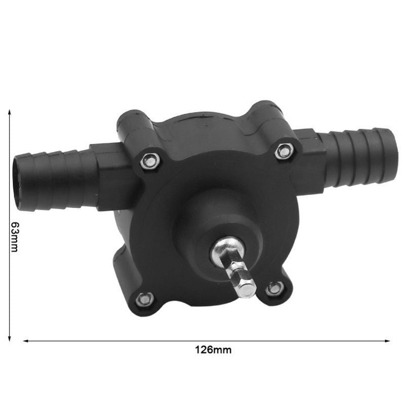 Hand Electric Drill Pump, Self-Priming Pump Electric Drill Small Household Home Water Transfer Pumps Black