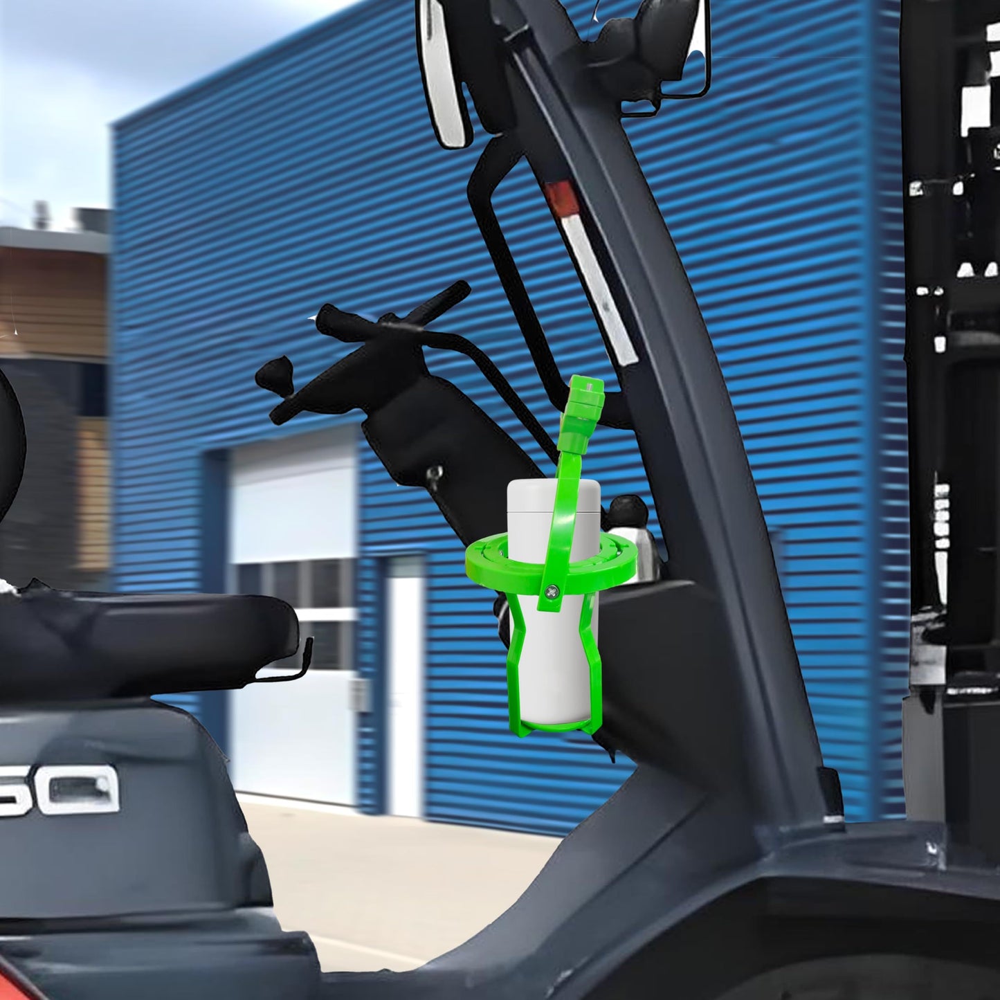 Gyroscope Cup Holder, 360 ° Rotatable No Spill Cup Holder, Gimbal Gyro Self Leveling Universal Drink Holder for Truck, Tractor, Bus Driver (Green)
