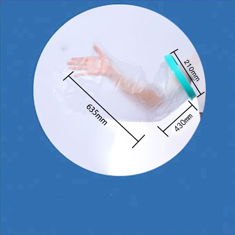 Waterproof Cast Cover Arm Adult, Soft Comfortable Cast Protector for Shower, Reusable Elastic Cast Bag for Bandage, Wound Care Supplies(63.5*43*21cm)