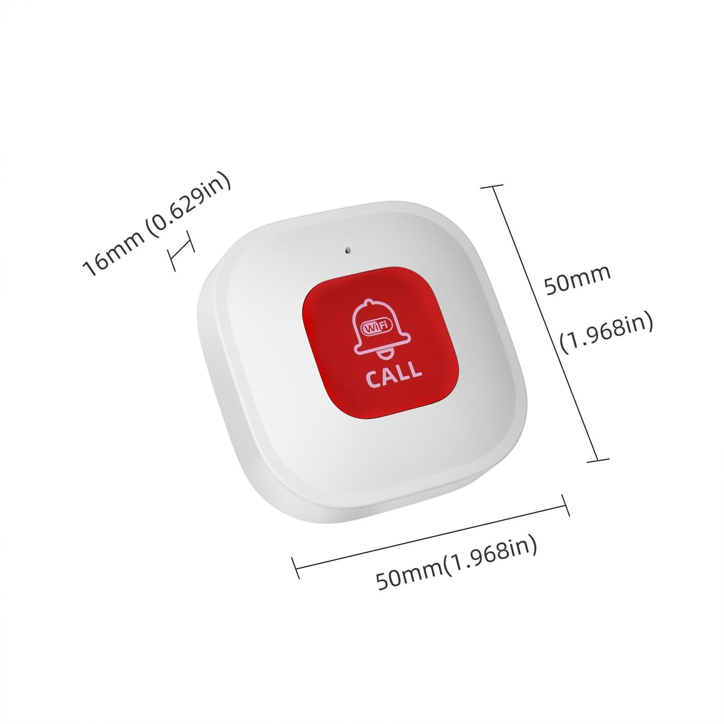 Caregiver Call Button for Elderly at Home w App Notification, Elderly Monitoring, Caregiver Pager, Life Alert Systems for Seniors , Alert Button for Seniors at Home(9.9*cm)
