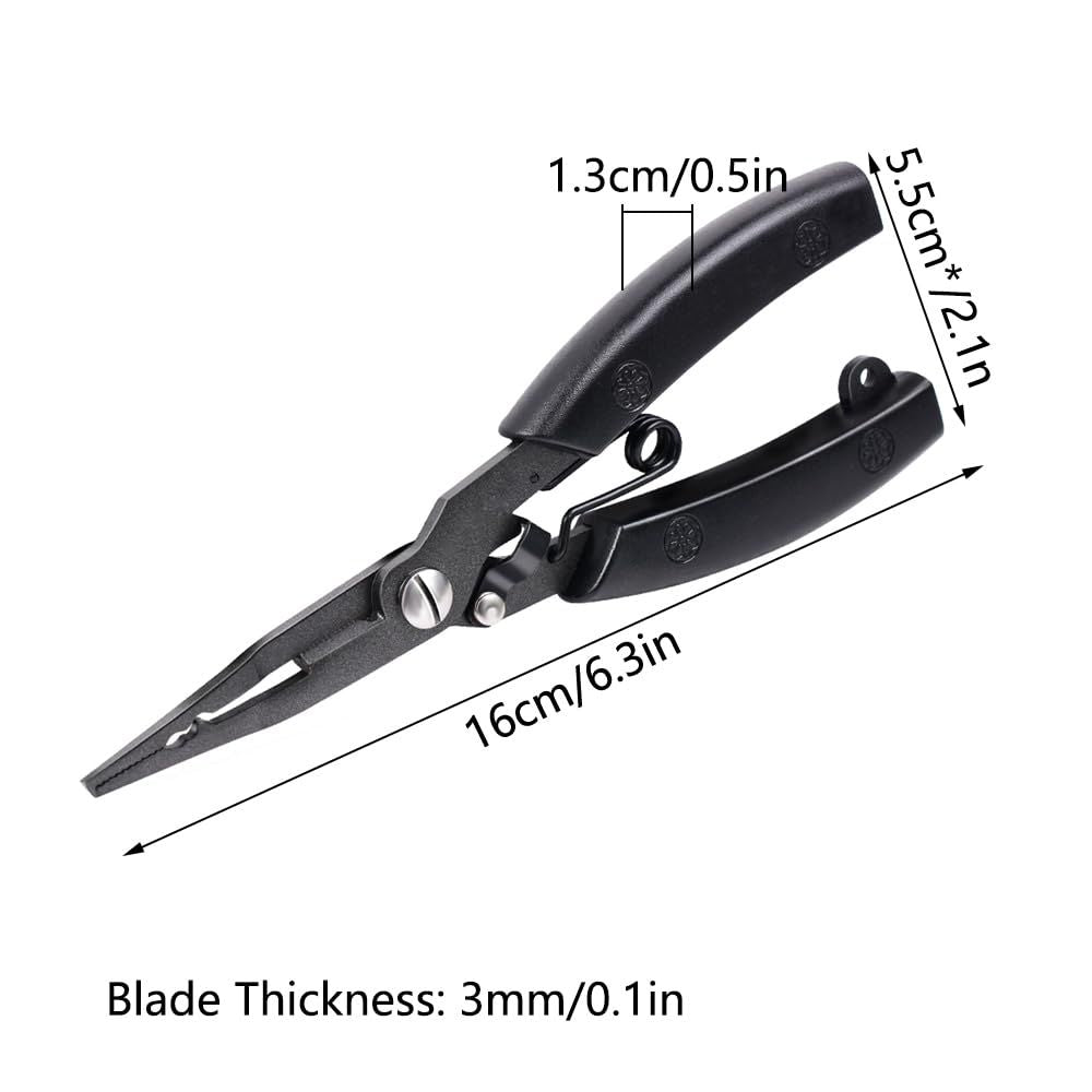 Stainless Steel Professional Multifunctional Fish Plier,Portable Fishing Multitool Pliers for aficionado of fishing, and even a green-hand starter(primary colors)
