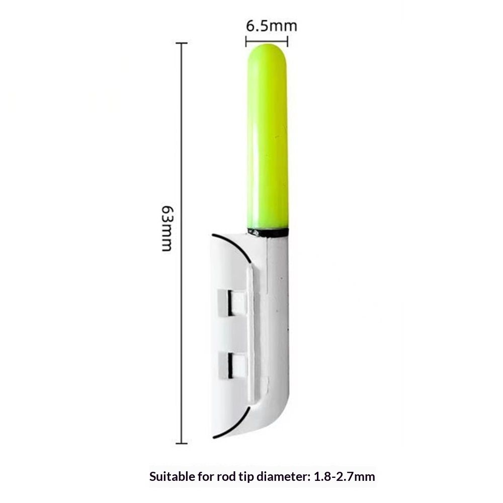6 Pcs Fishing Glow Sticks LED Fishing Pole Light Night Fish Alert Glow Stick with Battery (green+red+change color)