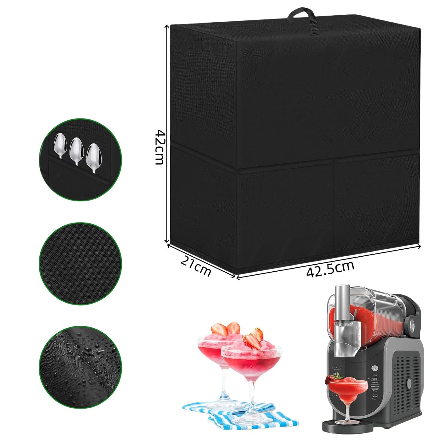 Dust Cover Dustproof Frozen Beverage Cover for Frozen Blender/Compatible Frozen Margarita Maker/Blender/Shaved Ice Maker/Frozen Beverage Maker(There is only one dust cover)