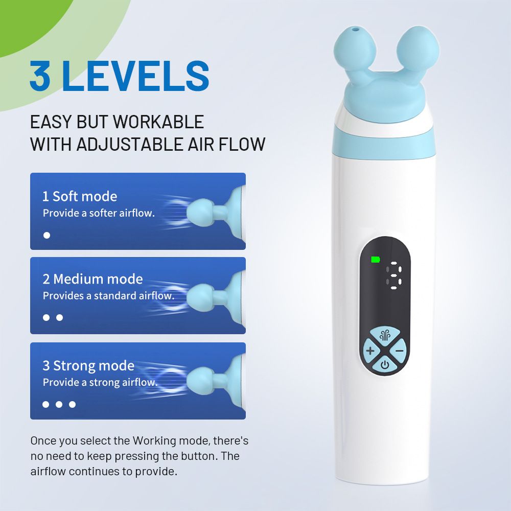 Eustachian Tube Ear Pressure Relief Device | Unclog Ears, Balance Pressure & Relieve Tinnitus | Ear Care for Travel, Diving & Swimming(15*3.5*3.5 cm)
