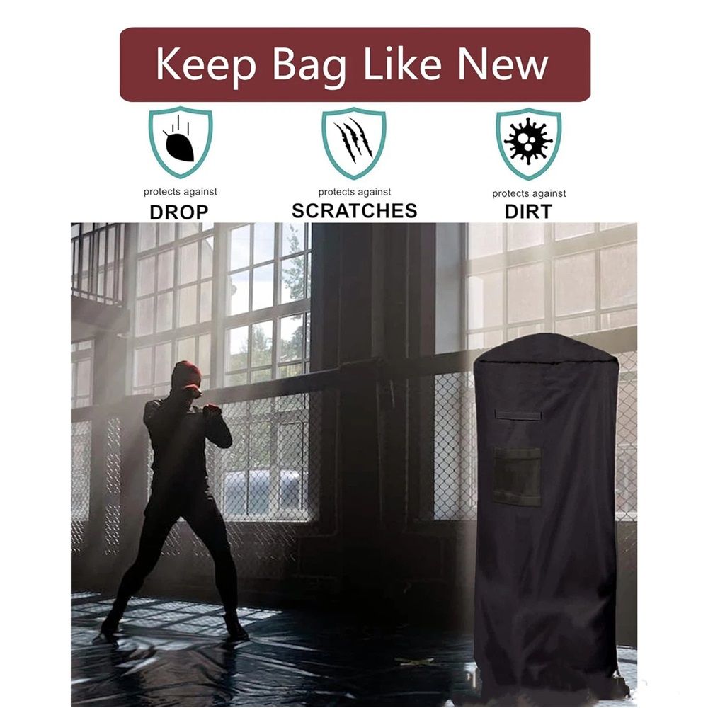 Freestanding Punching Bag Protective Cover, Adjustable Thickened Heavy Duty, Waterproof for Outdoor Boxing(Only protective cover)