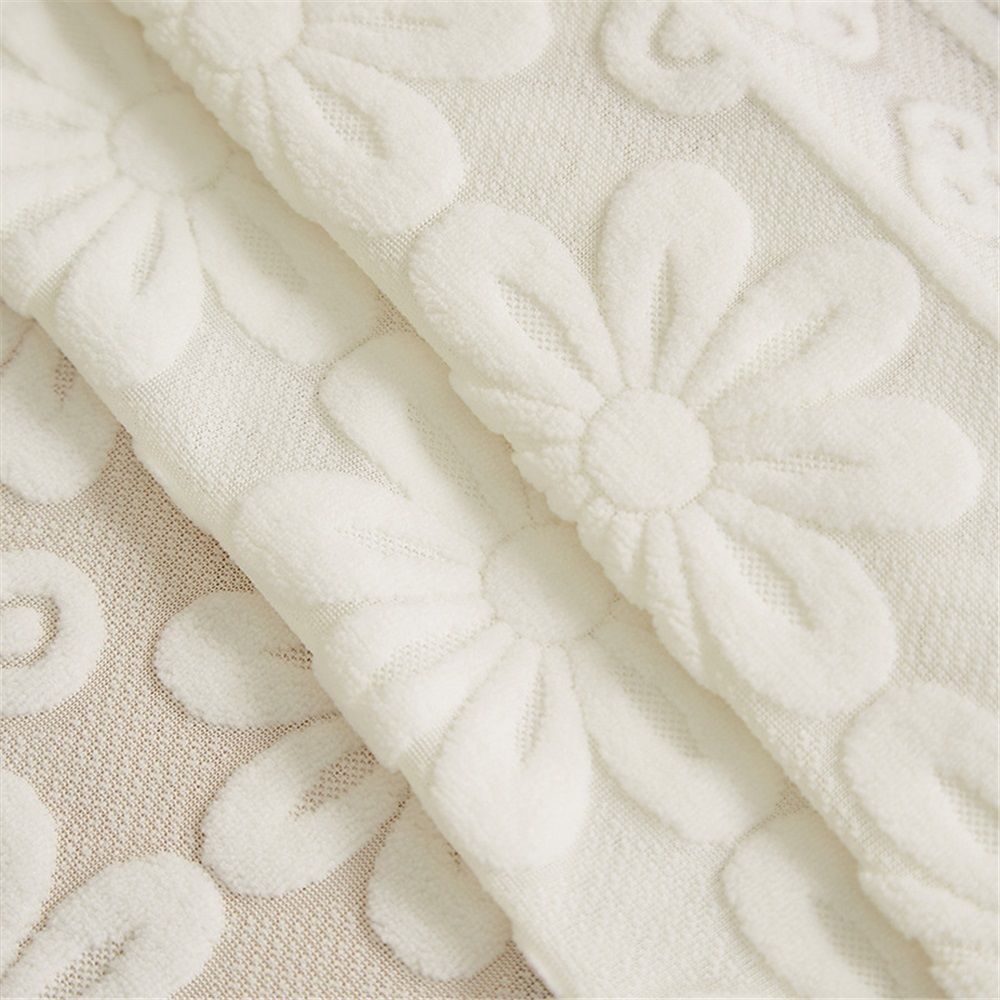 Lace Tablecloth Exquisite Embroidery Floral, Tablecloth with Wavy Openwork,Tablecloths for Wedding Decor,Afternoon Tea,Party(100*100cm)