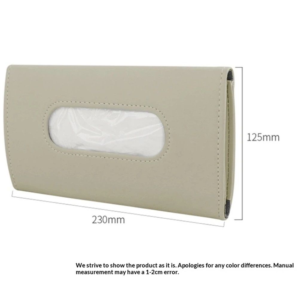2 pack Car Visor Tissue Holder, Sun Visor Napkin Holder Backseat Tissue Case, Premium Car Tissue Box for car, Vehicle (Black)