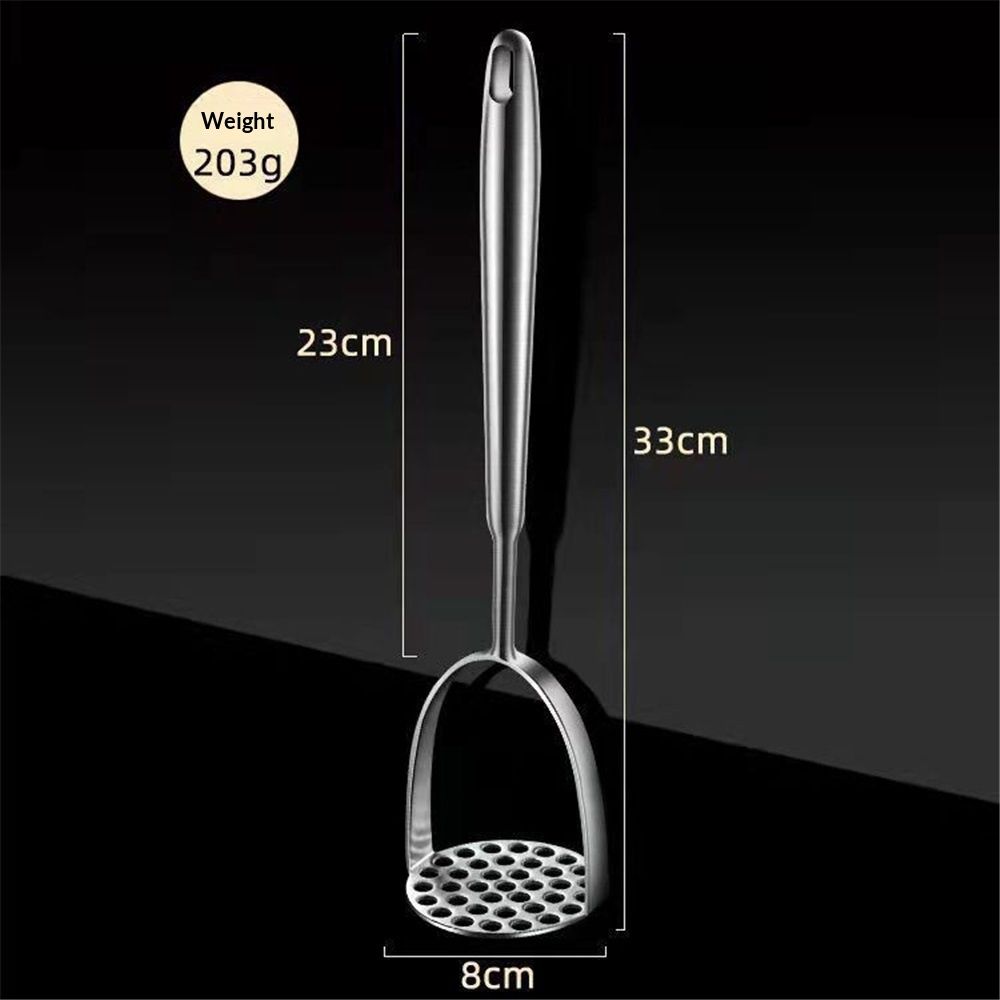 Potato Masher, Dual Arc for Easy, Labor-Saving Mashing, 304 Stainless Steel, Sturdy and Durable One-Piece Potato Press, Dishwasher Safe, for Potatoes and More