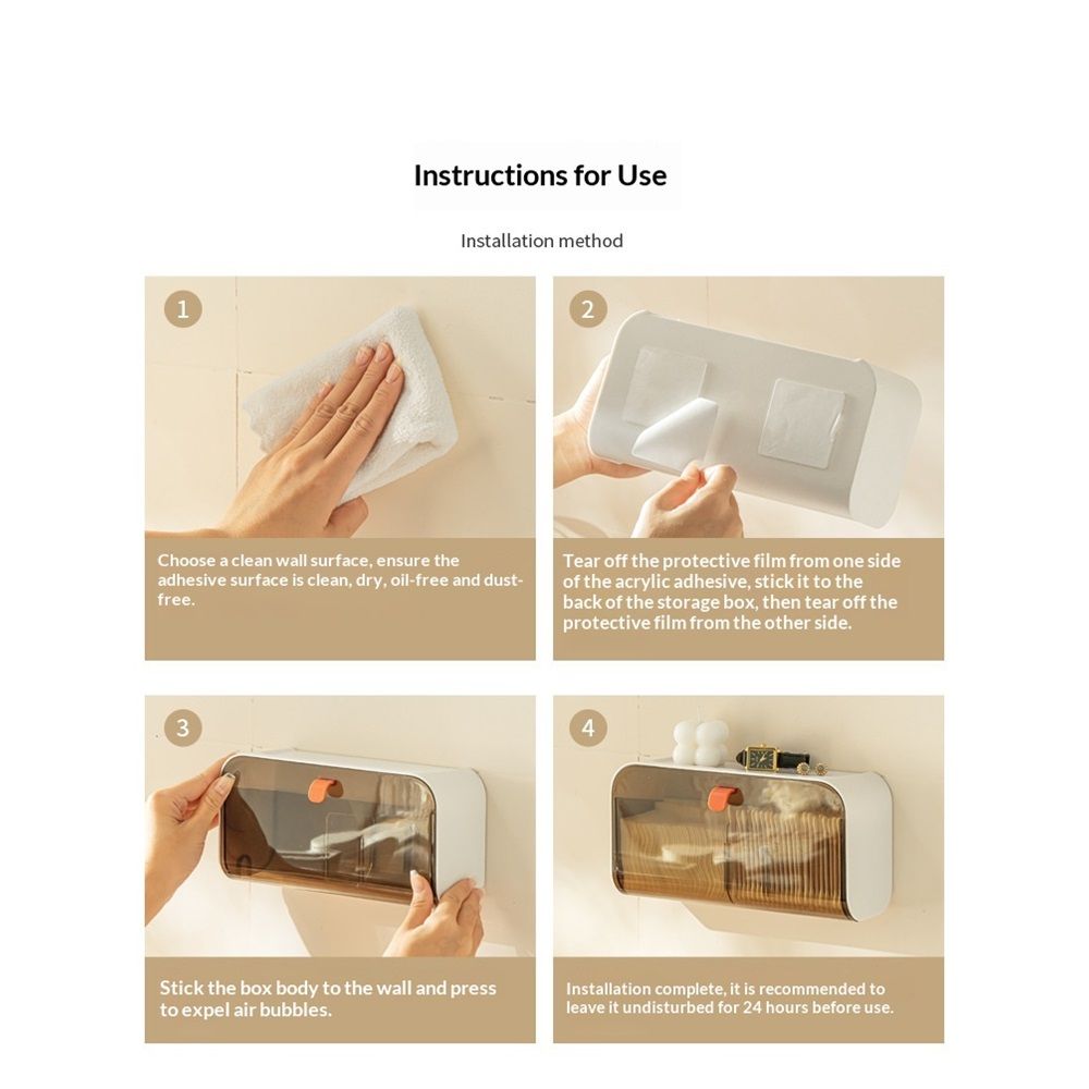 Pad Holder for Bathroom,Sanitary Napkins Organizer,Feminine Tampons Storage Day Overnight Cotton Pad Holder, white(only box)