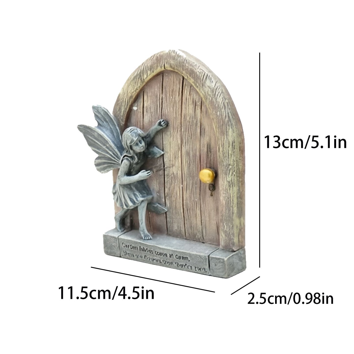 Whimsical Fairy Door Garden Statue Enchanting Outdoor & Indoor Decor for Flower Beds, Patios, Lawns, and Fairy Gardens