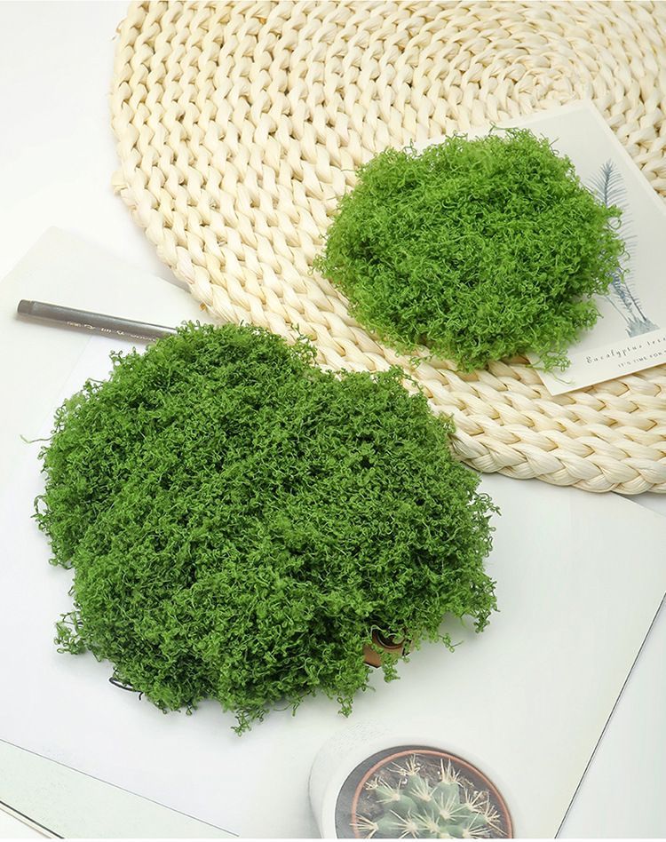 30g Artificial Light Green Filamentous Moss 10-Pack