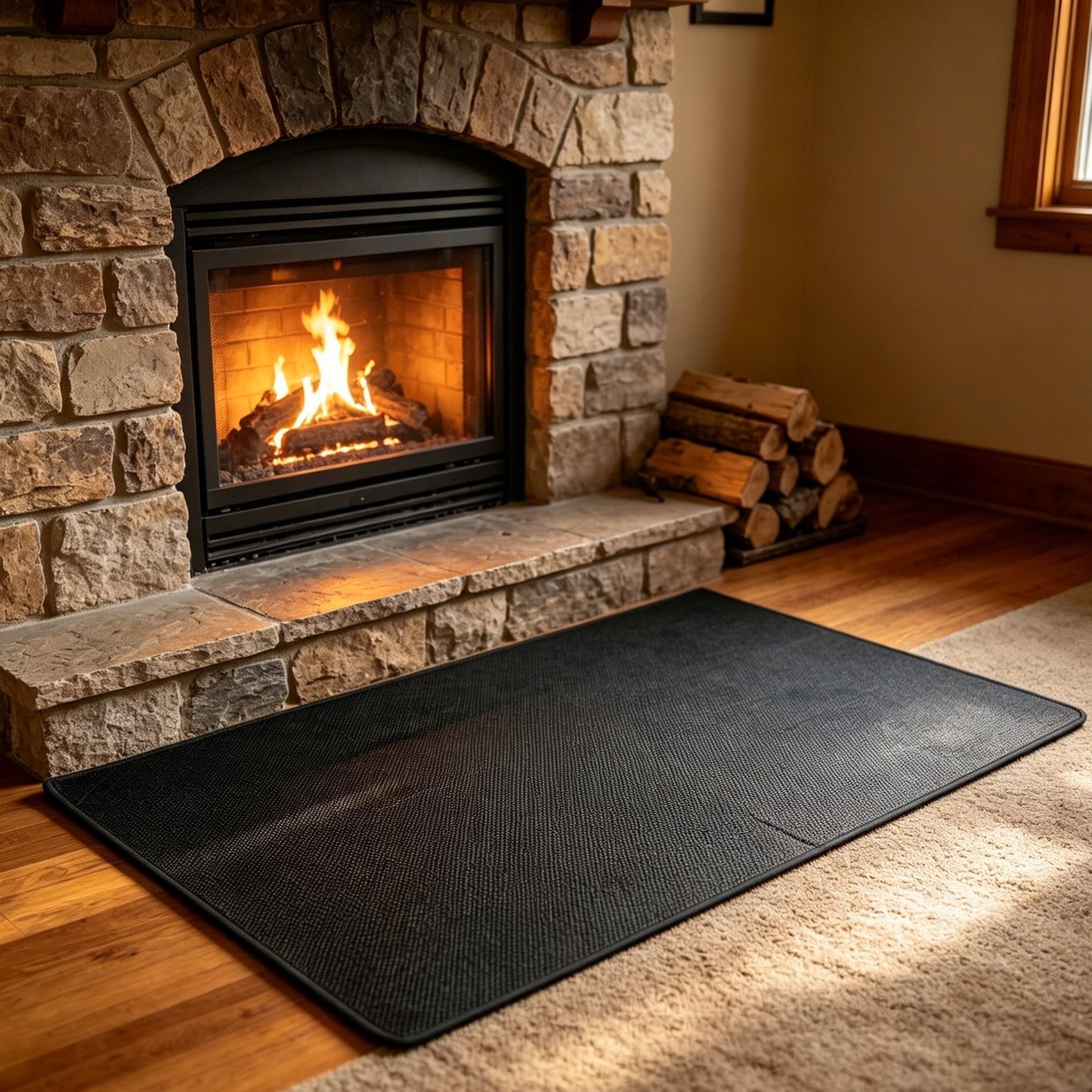 Dual Sided Fire Mat Stop Deck Burn Stains(65*48IN)