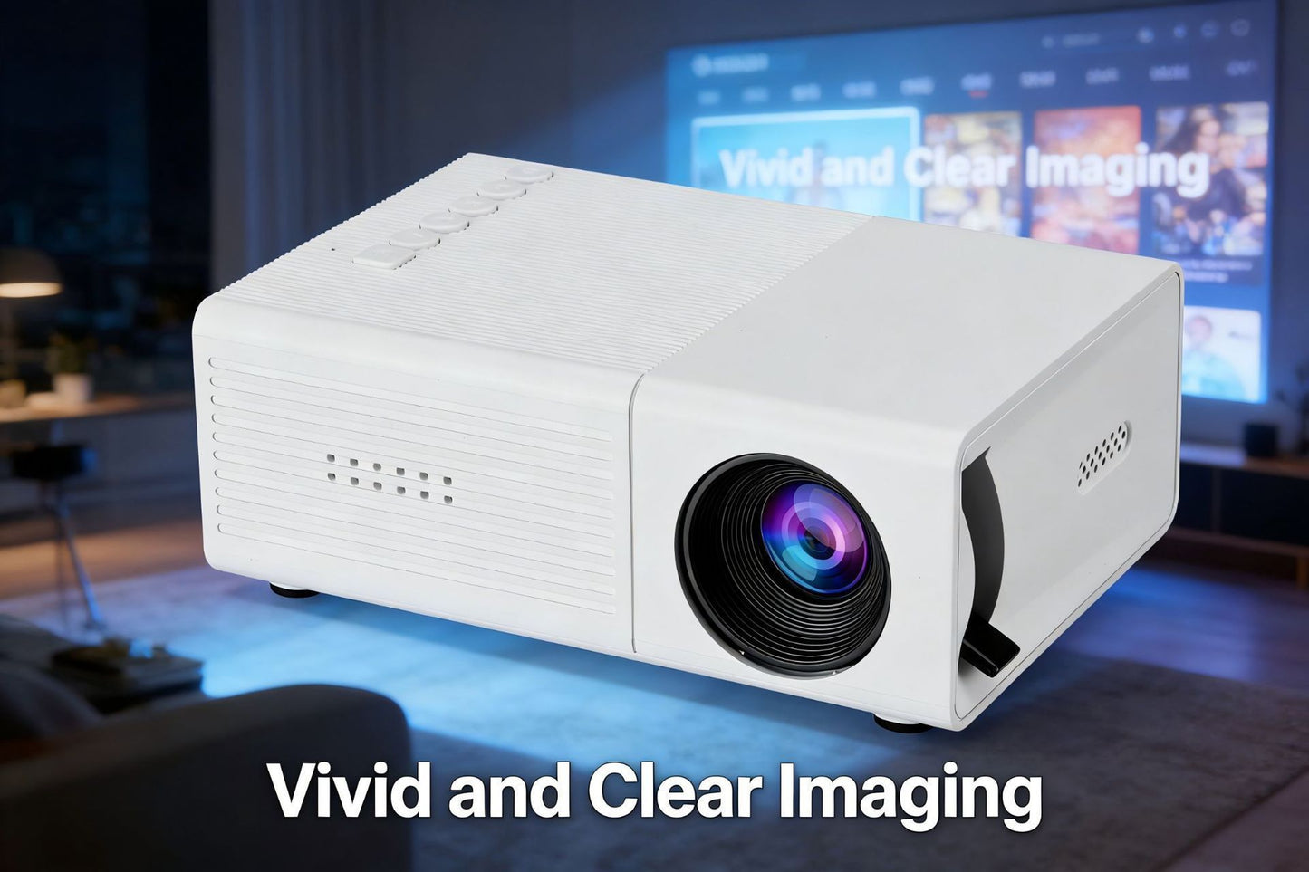 M3S Mini Projector White USB-Powered