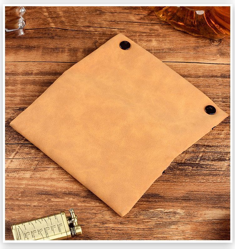 Matte Leather Storage Bag Brown