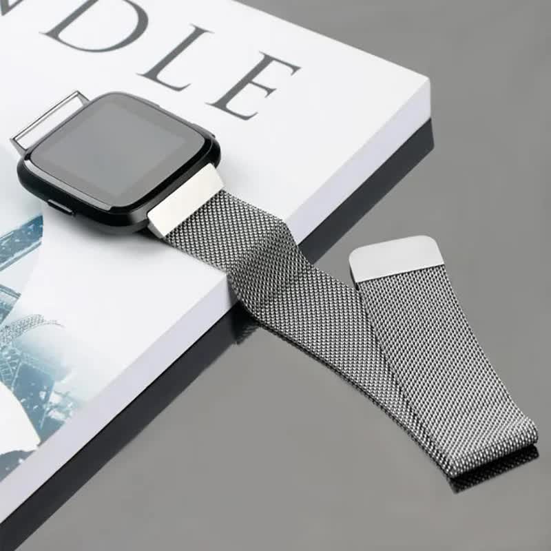 Compatible with Fitbit Versa 2 3 4 Lite Sense Band Wristband Milanese Sense 2 Replacement Magnetic Bracelet Bracelet Fit Bit Watch Strap Rose Pink For Versa 2