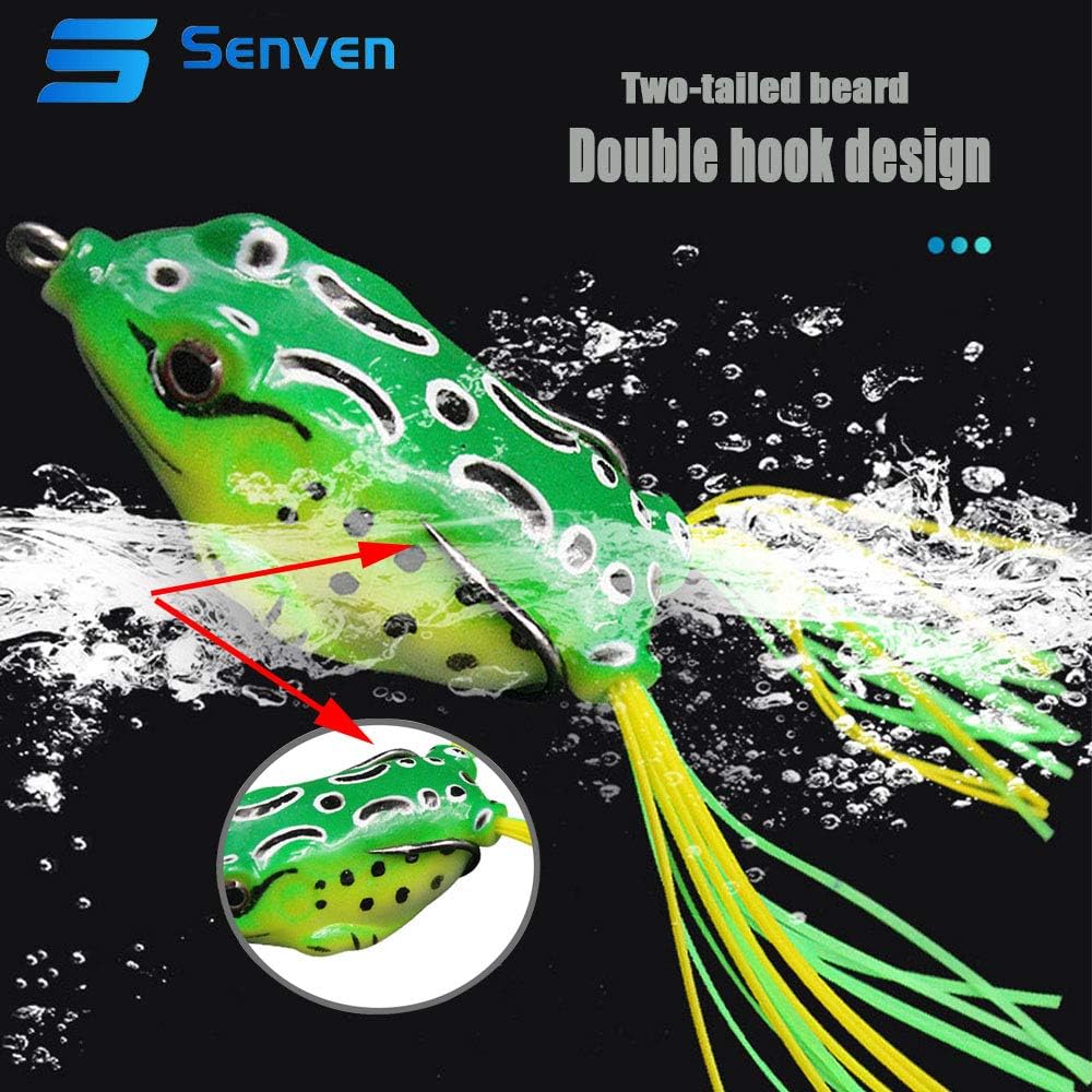 pcs Crank Frog Frog, Soft Fishing Lure 3D Eye Frog Lure and,ZQKLA