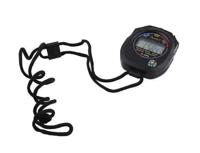 Digital Stopwatch Multifunctional with Built-in Compass, Black