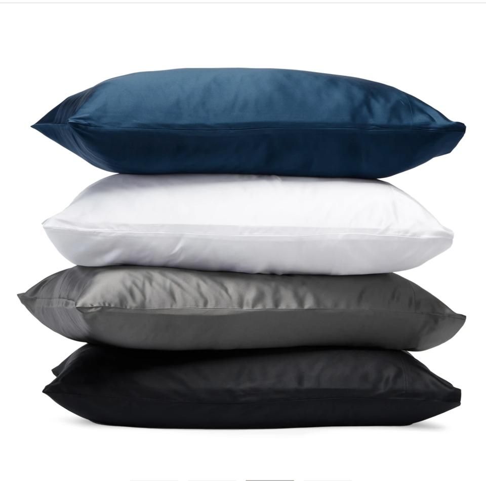 Satin pillowcase 2-pack light gray, 50 x 66cm