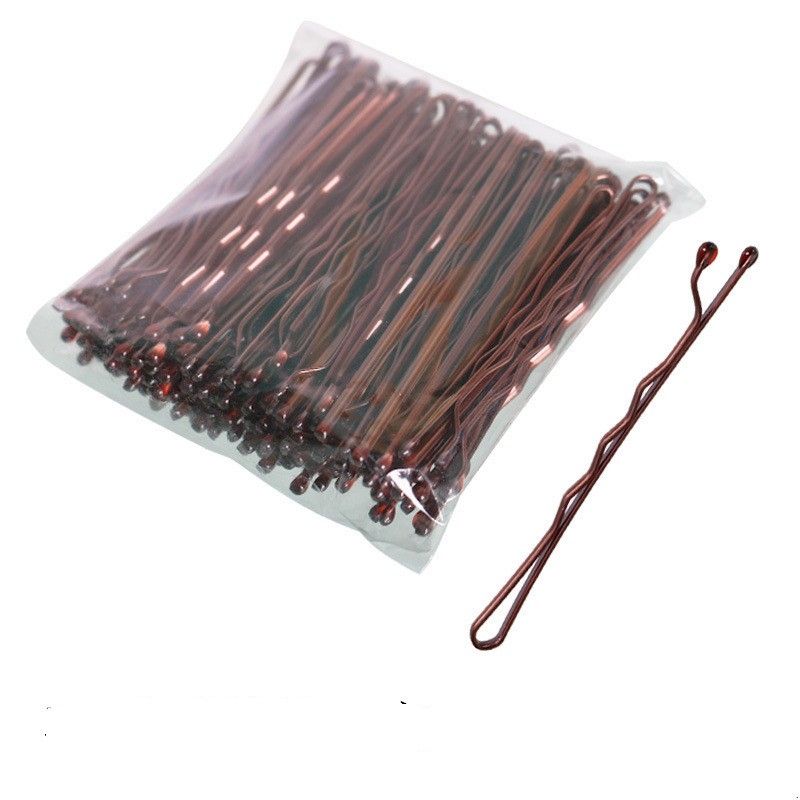 100pcs Brown Hair Clips - Hairpins