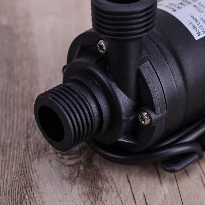DC 12V Brushless Submersible Water Pump for Fountain Pool Solar Circulation, 800L per Hour 5M Lift
