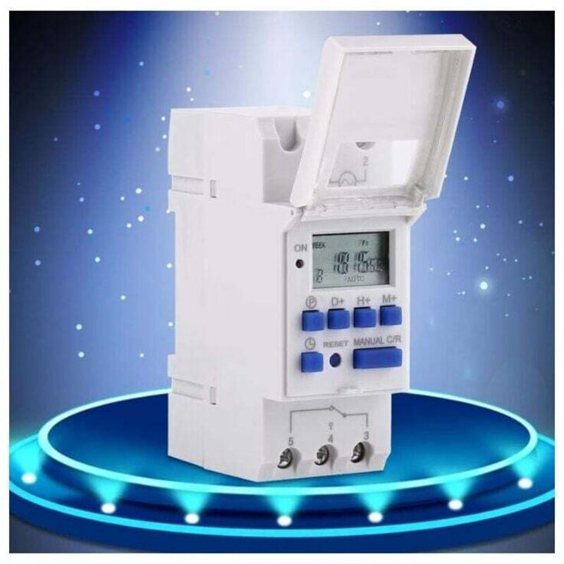 Programmable Digital Timer, Digital Timer, LCD Display, Weekly Digital Timer with Programming, DIN Rail Programmable Digital Timer, 220V