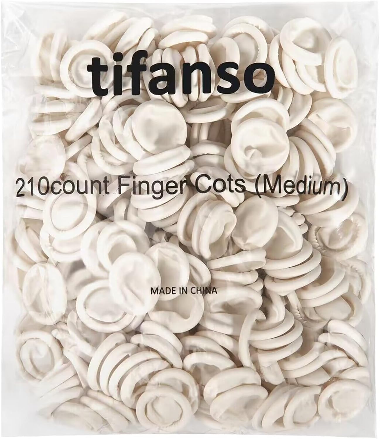 Finger Cots Disposable, Medium Finger Thumb Gloves Protectors, Sleeves Covers Protection for Fingertips (Approx.210 PCS)