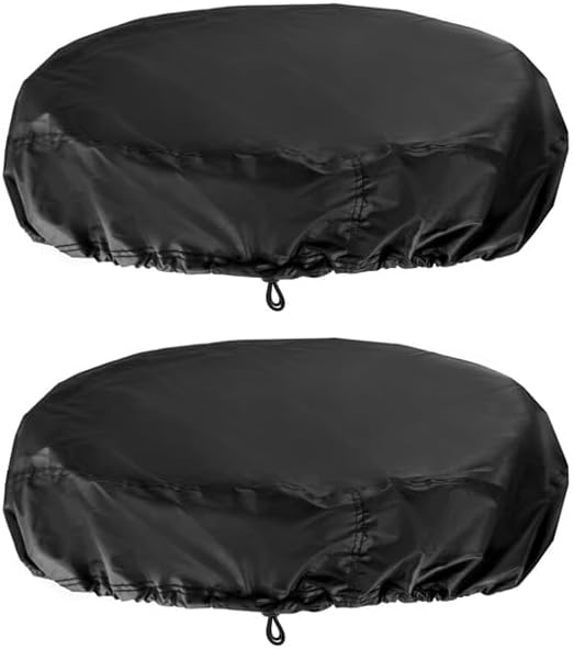 Drum Cover for 55 Gallon Industrial Barrel, 2 Pack High Density Nylon Oxford Fabric Covers with Excellent Waterproof Performance and Stretchable Adjustable Drawstring