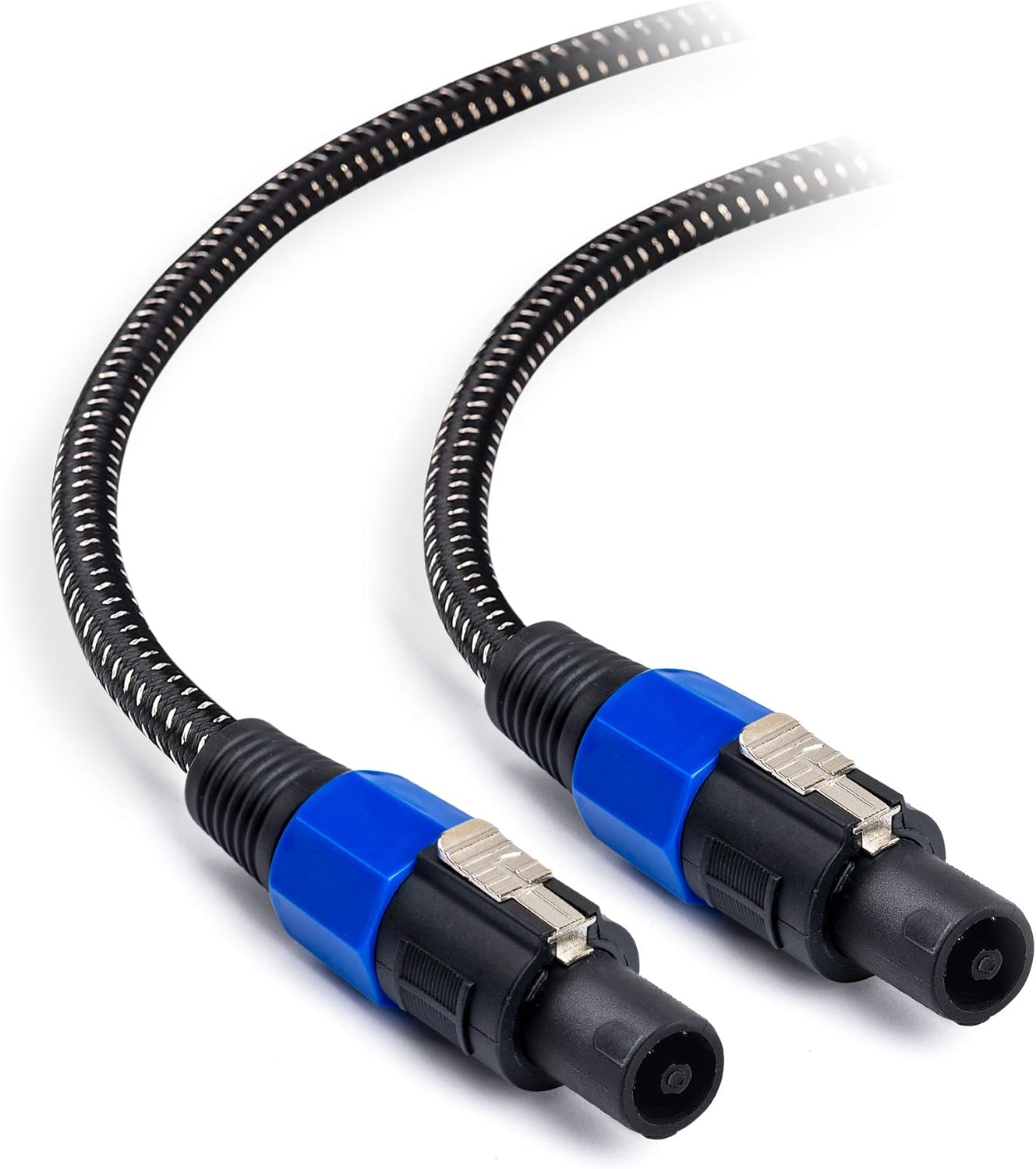 Premium Braided 12AWG Speaker Cable 3 ft Compatible with Speakon NL4FC Port