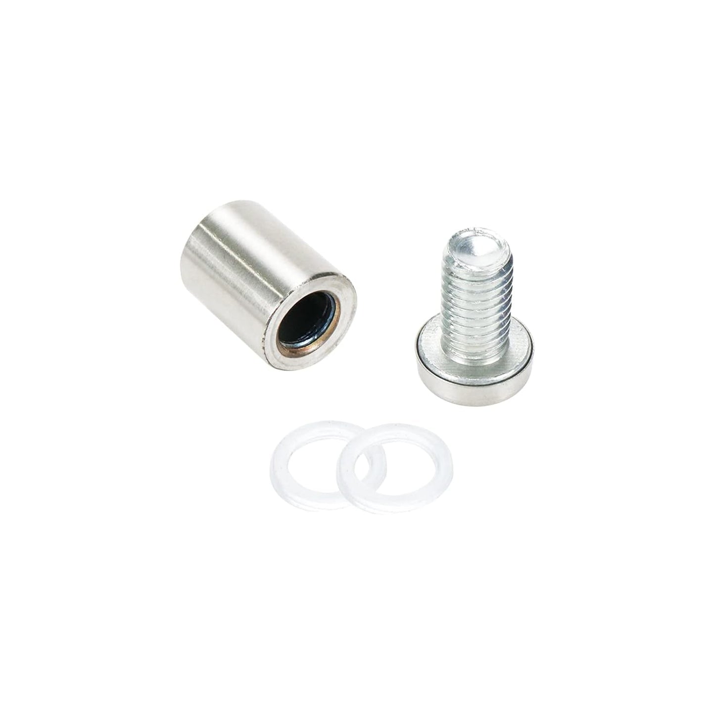 Sign Standoff Screws 0.63" Dia 1.06" Length Glass Standoff Bolts Stainless Steel 3/8" Thread Dia Advertising Screws - 8pcs