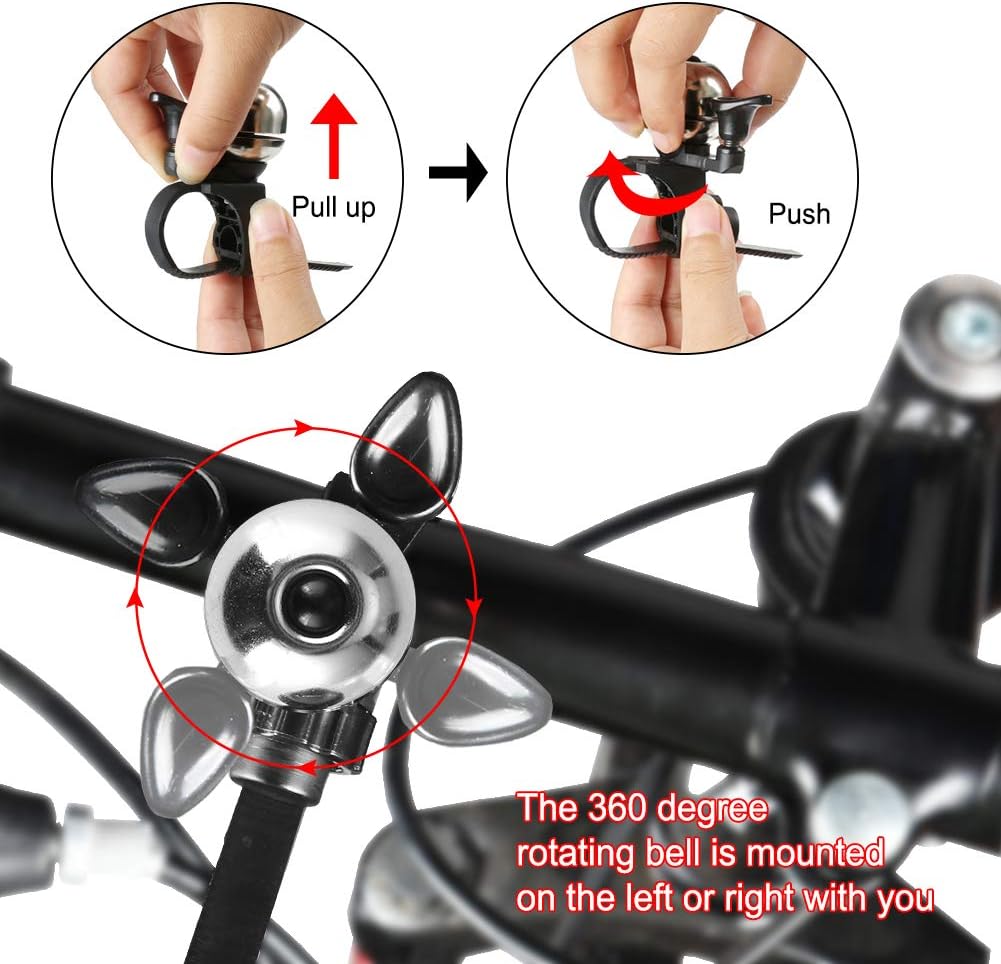 Gold Universal Bicycle Bell - Waterproof - Suitable for Adult and Kids' Bikes - Bike Accessory