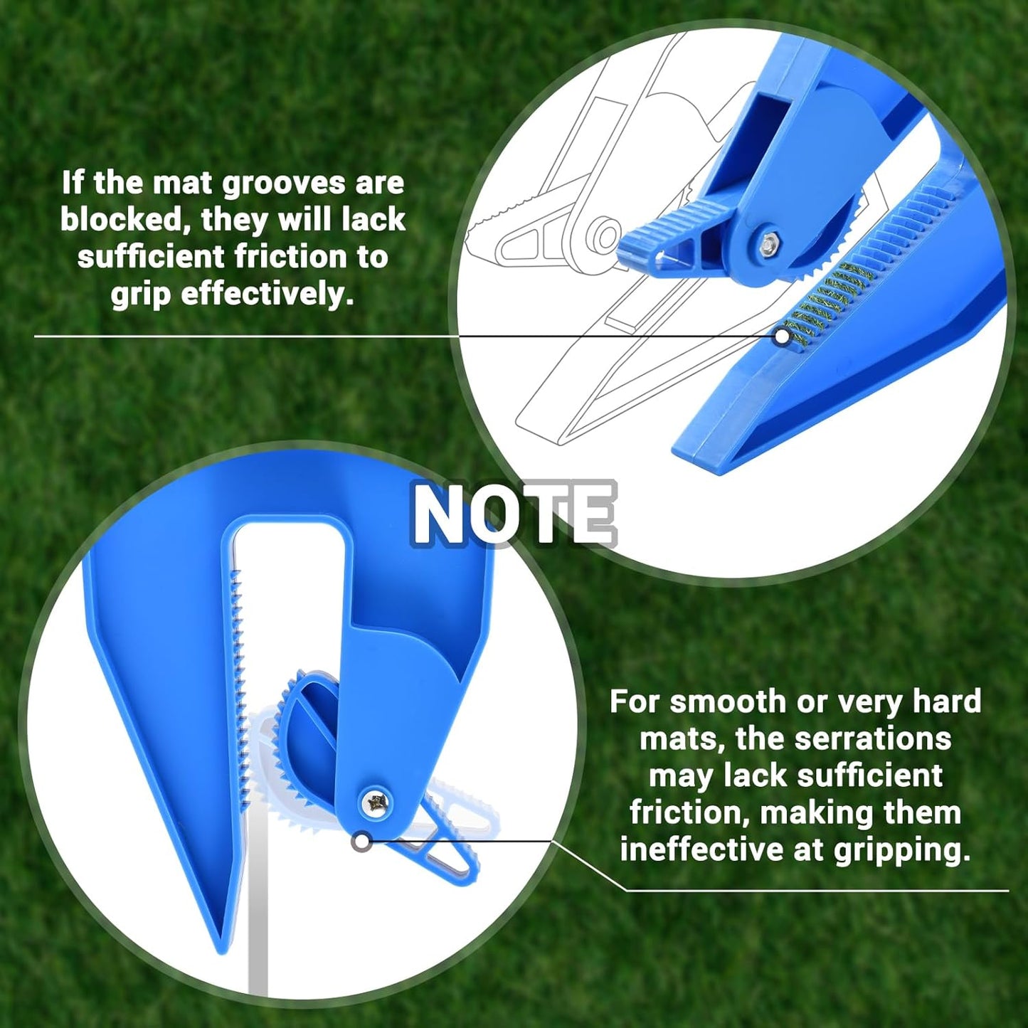 Mat Fastening Set Easy Mat Moving Tool Horse Mat Pull Strap Rubber Gym Mat