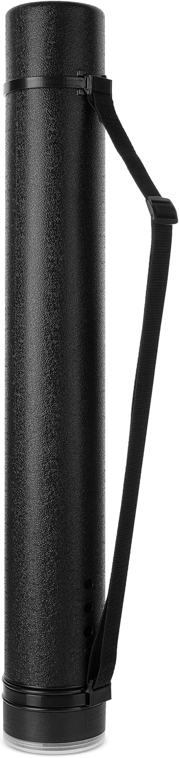 - Poster Tube, 25" to 40", Extendable Poster Tube with Strap, Poster Carrying Case