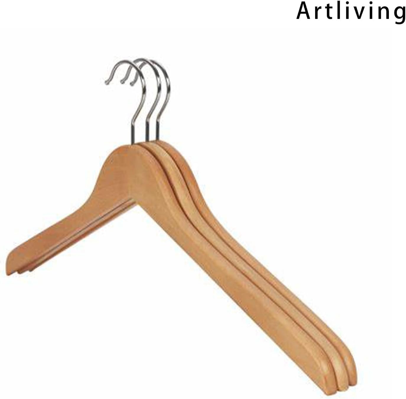 Wooden Coat Hangers, Set of 3