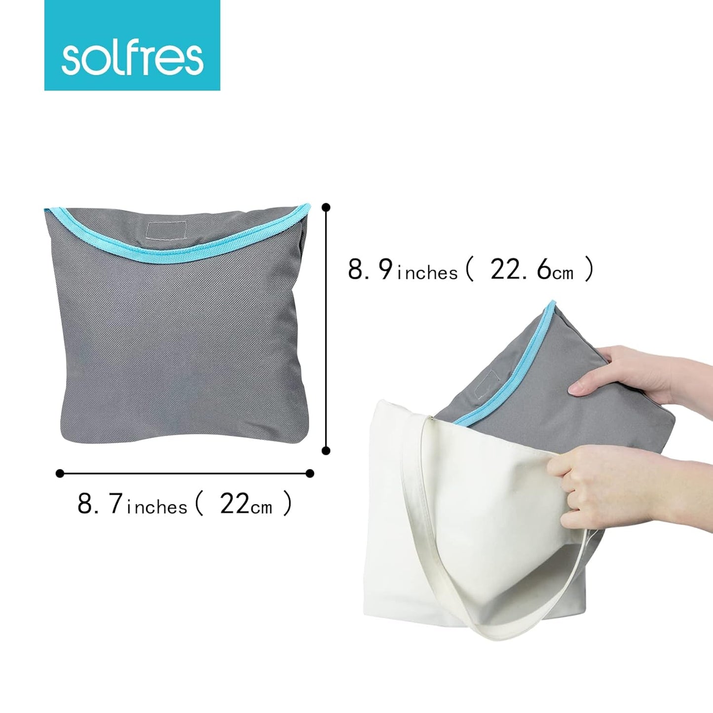 Dual-Belt Baby High Chair Cover, Upgrade Version, for Wooden or Restaurant High Chair, Sturdy and Robust Material, Waterproof Washable Stain and Slip Resistant, Gray