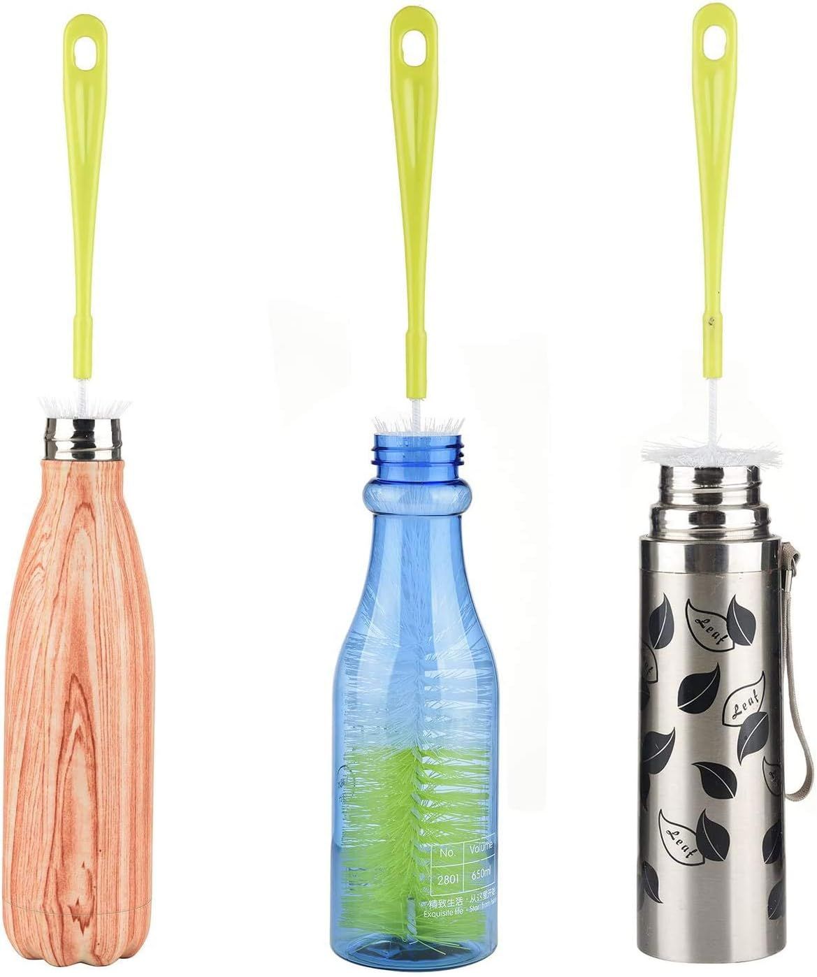 16 inch Long Bottle Brush Cleaner for Washing Wine/Beer/Sport Well/Thermos/Glass, Hummingbird Feeder and Long Narrow Neck Sport Bottles