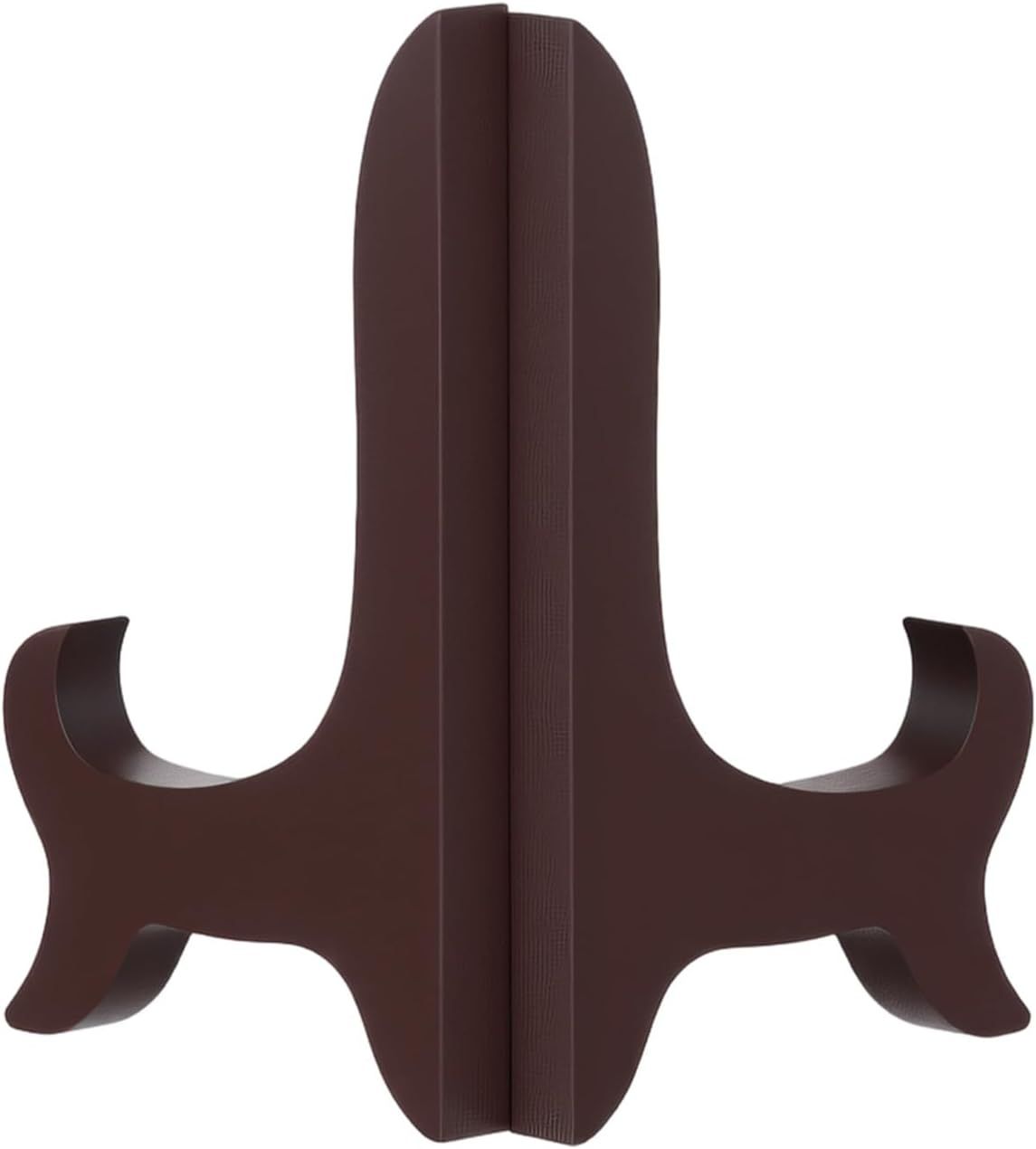 2 Pcs 3.94in Wooden Easel Plate Holder, Decorative Wooden Display Stand, Folding Small Easels for Display, Brown Small Picture Stands for Display Picture Frame Book Dish Artwork Easels
