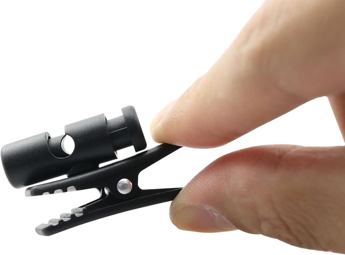 Headset Wire Clip 8PCS 360 Rotatable Earphone Earbud Cable Clips for 3-5mm Wide Eearphone Cable, Earpiece Clamp, Headphone Hook, Black