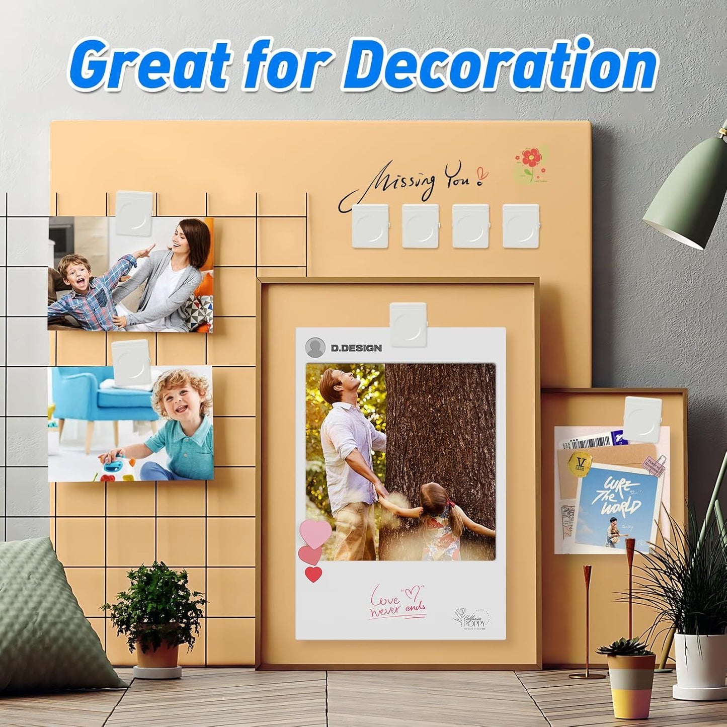 24Pcs Whiteboard Magnets, Strong Magnetic Clips Refrigerator Magnet, Magnet Clips Heavy Duty, White Metal Clip with Magnets for Home, Office, Classroom Teacher Supplies