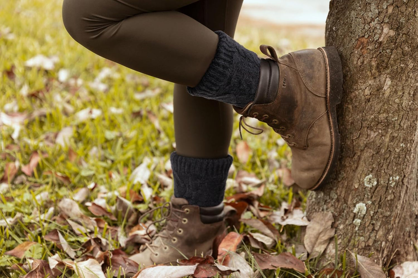 Slipper Socks for Women with Grippers Non Slip, Sherpa Lined Slipper Socks