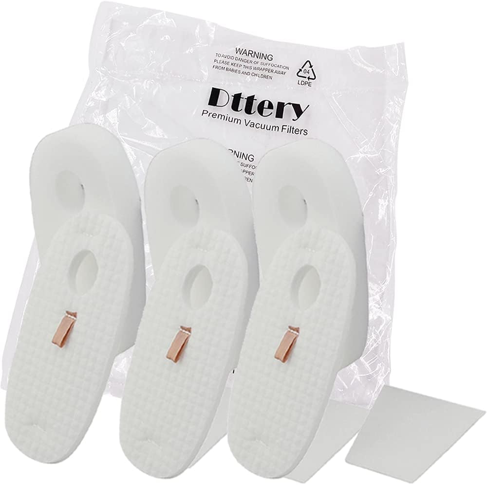 3 Pack Filters Kit for Shark Earlier Version of Rocket DeluxePro TruePet HV319Q HV320 HV321 HV322 HV324Q HV325 UV330 UV422, Replacement Part 1080FTV320 1084FTV320