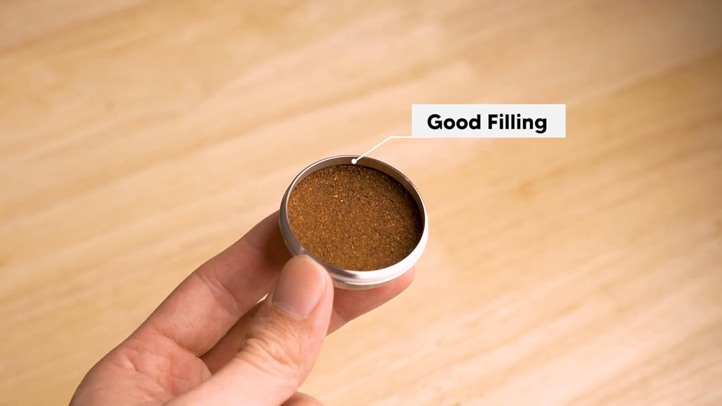 Reusable Coffee Capsule, Stainless Steel Refillable Coffee Pod Brewing Espresso 230ML/8OZ,V-ertuoline Metal Pod Coffee Pod Compatible for Ne-spreso Ver-tuoline GCA1 De-longhi ENV135S