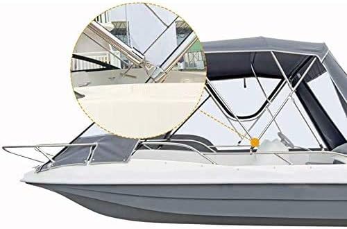 Mirror Polished Marine Bimini Top Cap Tube 1" (25.4mm) External Eye End for Boat Heavy Duty Fitting Hardware 316 Stainless Steel