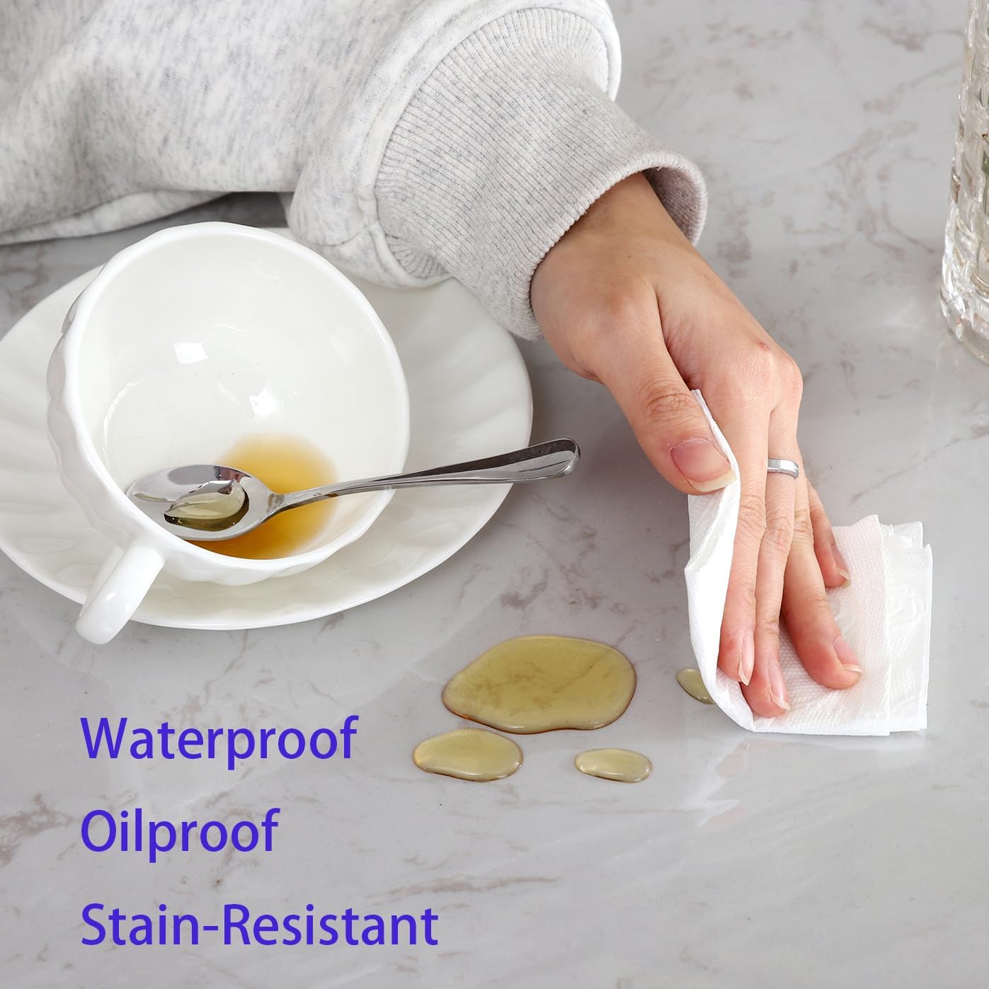 Clear Vinyl Tablecloth Protector Waterproof/Oil-Proof Plastic Rectangle Transparent Sheet Table Cover 54X84 Inch