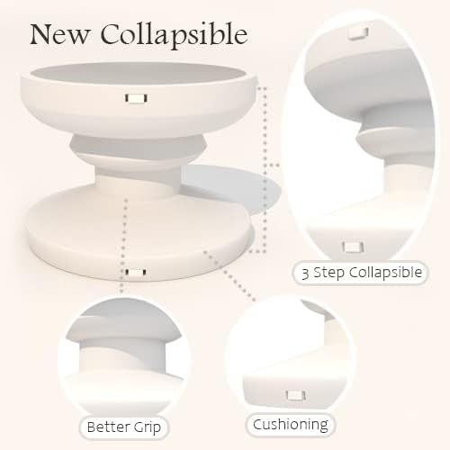 Heart-Shaped Phone Grip and Stand, Black