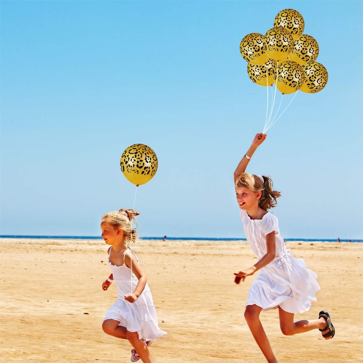 60 Pcs Cheetah Balloons Gold Leopard Print Balloons 12 Inch Spots Latex Leopard Animal Party avors or Saari Jungle Theme Birthday Party Baby Shower Decoration Supplies