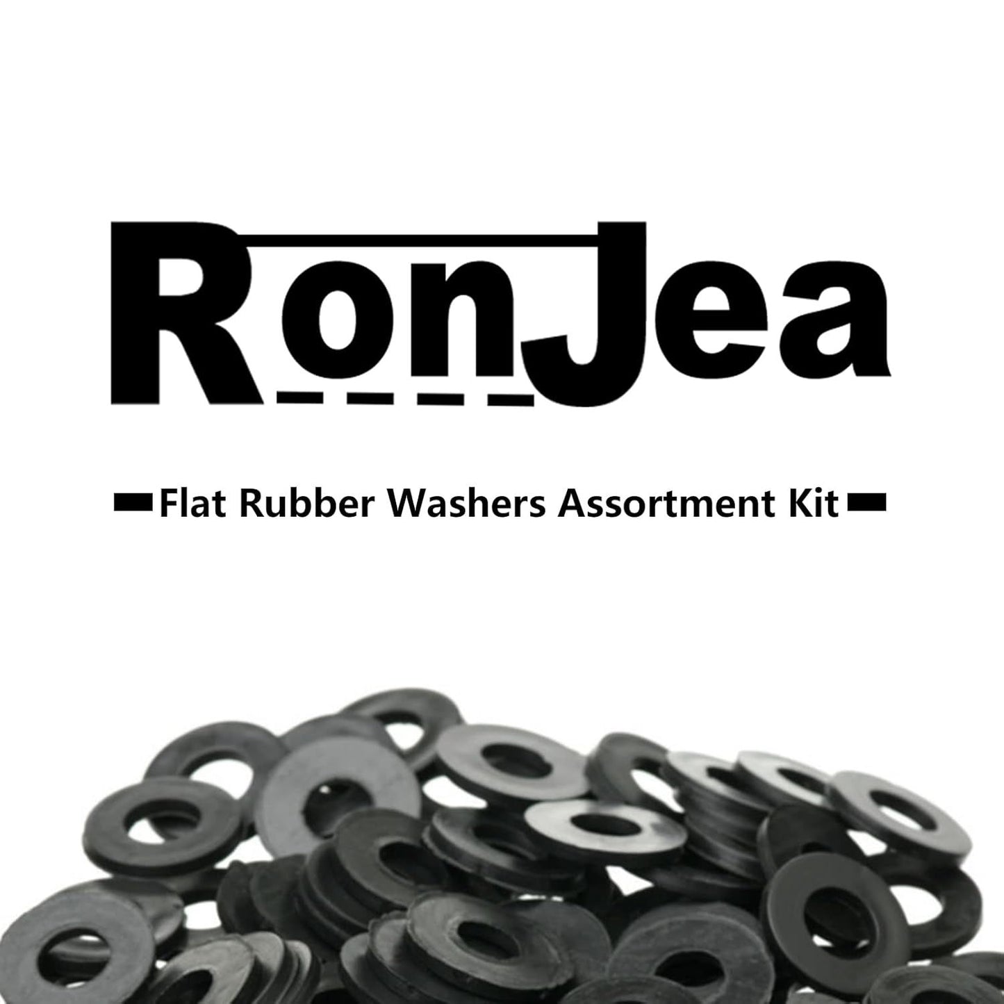 200 Pcs lat Rubber Washers Assortment Kit: Black Rubber lat Washer or Bolts/aucets/Screws/Garden Hose/Plumbing, 5 Sizes