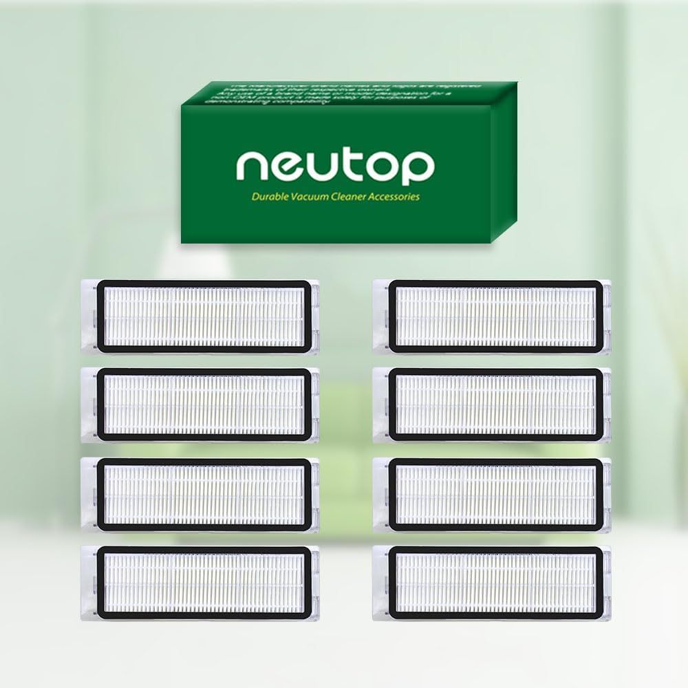 Replacement ilters Parts, Compatible with Q5 Q5+ Q5 Plus Robot Vacuums Cleaner Replacement Spare Parts Accessories, 8-pack.