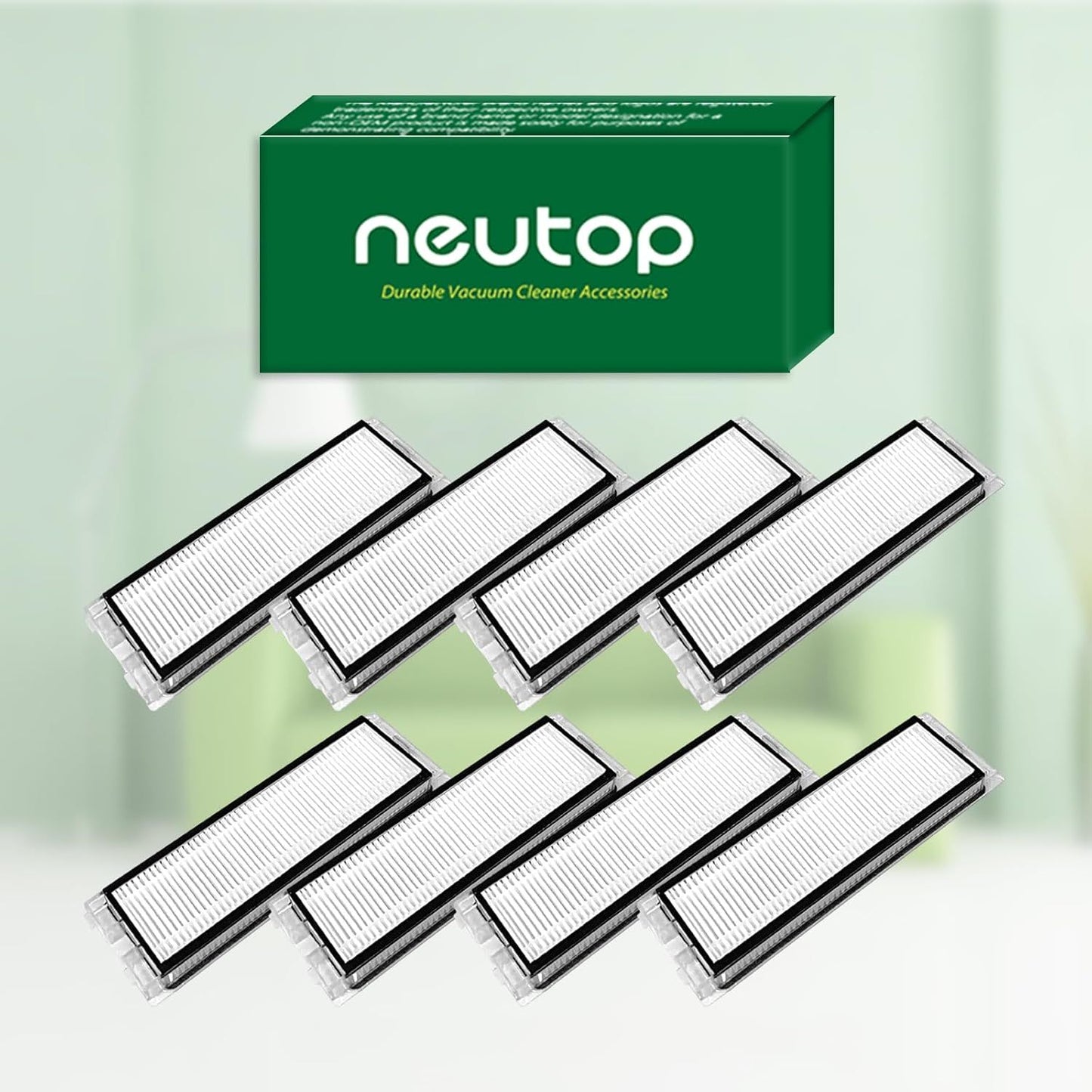Replacement ilters Parts, Compatible with Q Revo/Qrevo 2R3W, Robot Vacuums Cleaner Replacement Spare Parts Accessories, 8-pack.
