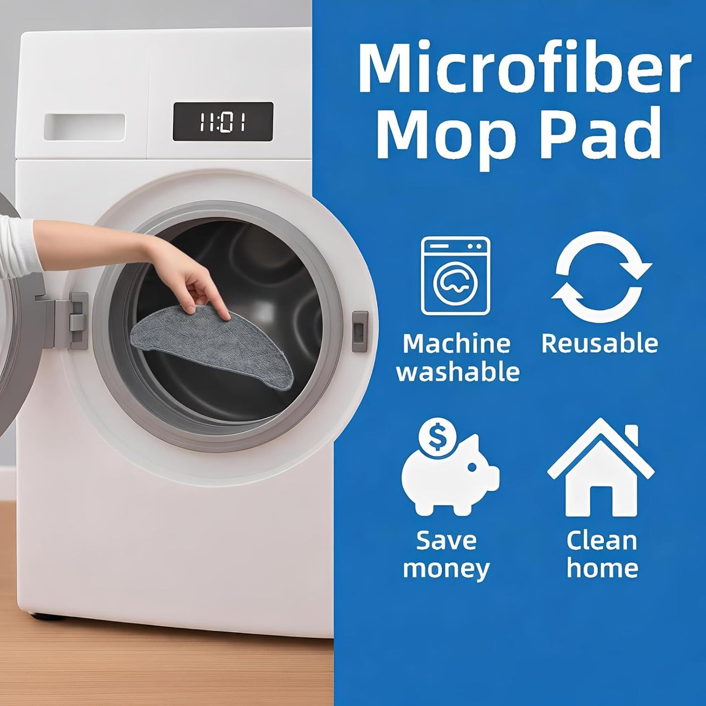 Replacement Parts Kit or HONITURE Q6 Pro, or Laresar L6 Pro, or AIRROBO T10+, or Neabot N2 Robot Vacuum Accessories,2 Main Brush, 4 Side Brush, 4 Hepa ilter, 4 Mop Pad,3 Dust Bag