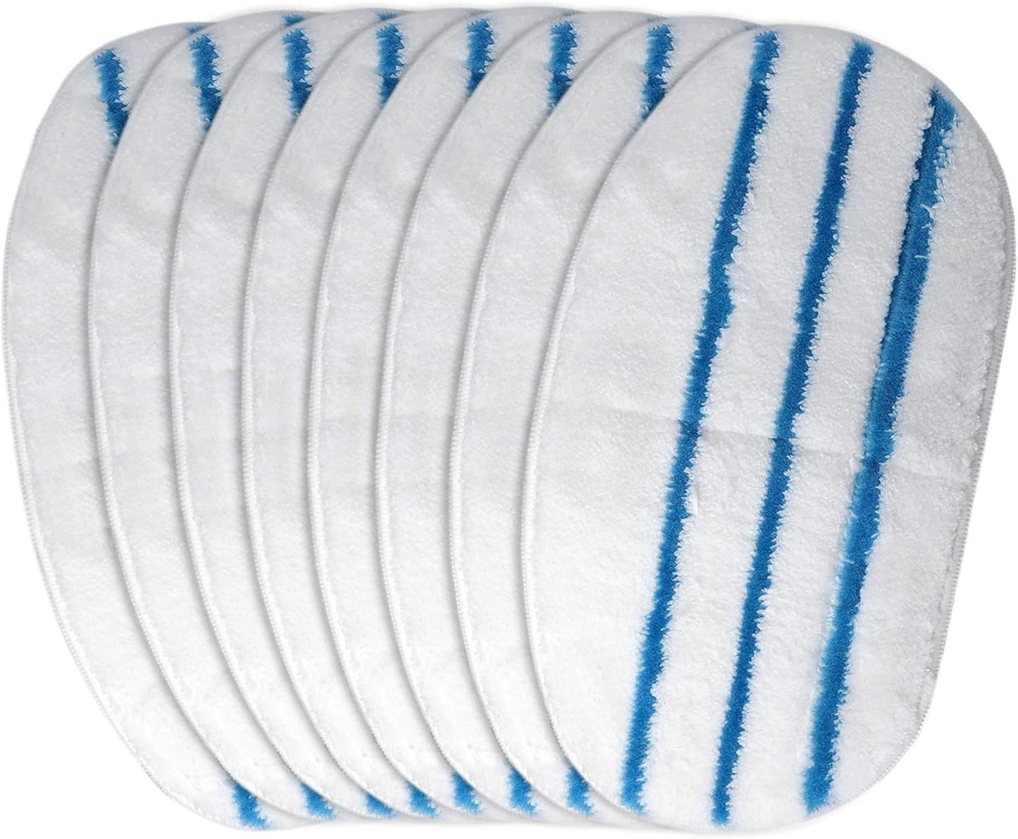 8 Pack Steam Mop Pads or PurSteam ThermaPro 10-in-1 Steam Mop Washable Reusable Pads by
